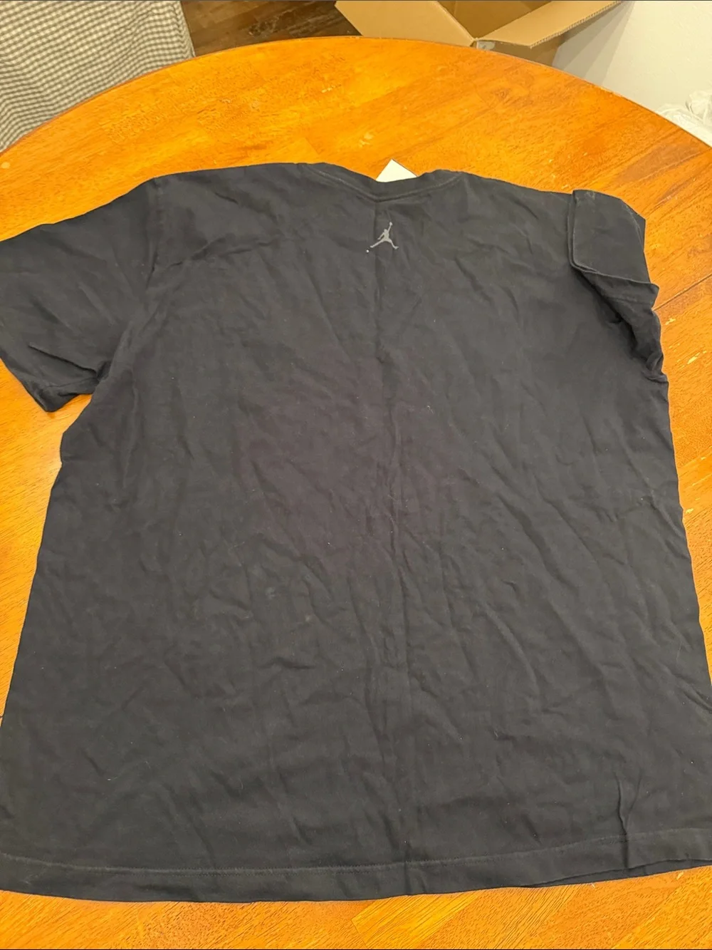 Jordan Black T-Shirt with Gray Jumpman Circle Logo xxl